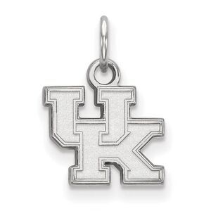 10k White Gold U. of Kentucky XS (Tiny) 'UK' Charm or Pendant